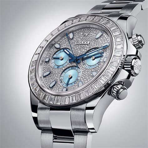 rolex cosmograph daytona diamond pave dial platinum|Rolex chronograph.